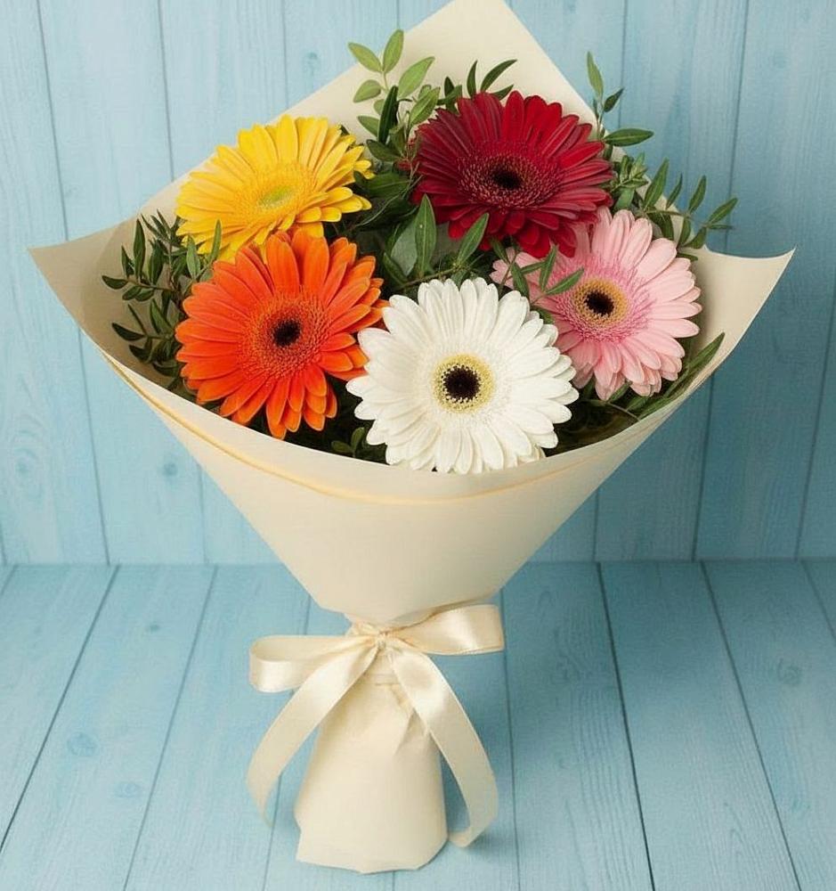 Букет цветов из: Герберы в Мирном