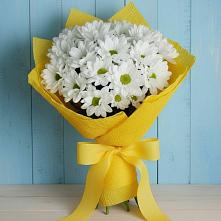 Букет цветов из:  Хризантемы #REPLACE_PRED# Мирном