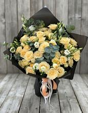 Букет цветов из:  Розы и Лизиантусы #REPLACE_PRED# Мирном