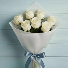 Букет 7 Белых роз Эдлесс Лав #REPLACE_PRED# Мирном