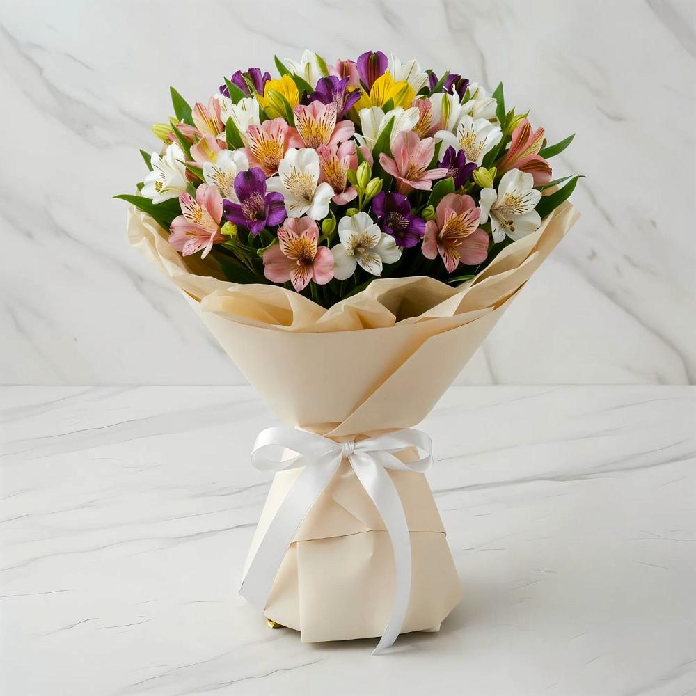 Букет цветов из: Альстромерии в Мирном