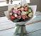 Букет цветов из: Розы, Лизиантусы и Гвоздики в Мирном