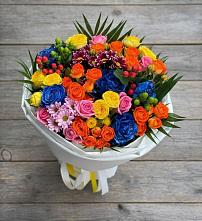 Букет цветов из:  Розы и Хризантемы в Мирном