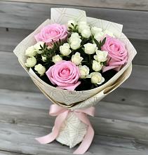 Букет цветов из:  Розы #REPLACE_PRED# Мирном