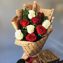 Букет цветов из:  Розы #REPLACE_PRED# Мирном